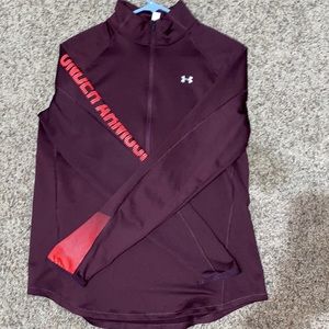 Maroon Under Armour Zip up